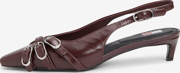 Tommy Jeans Slingback pumps in Red: front