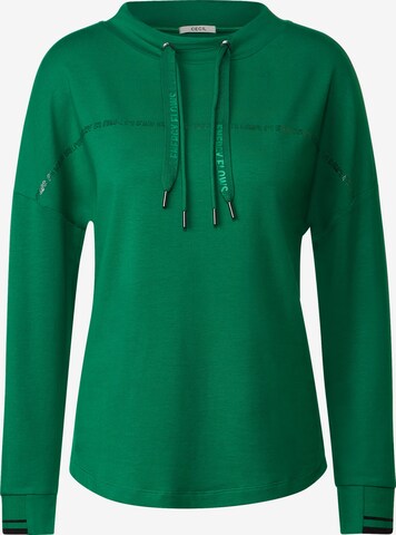 CECIL Sweatshirt in Green: front