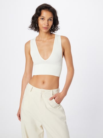 BDG Urban Outfitters Top 'Josie' w kolorze biały: przód