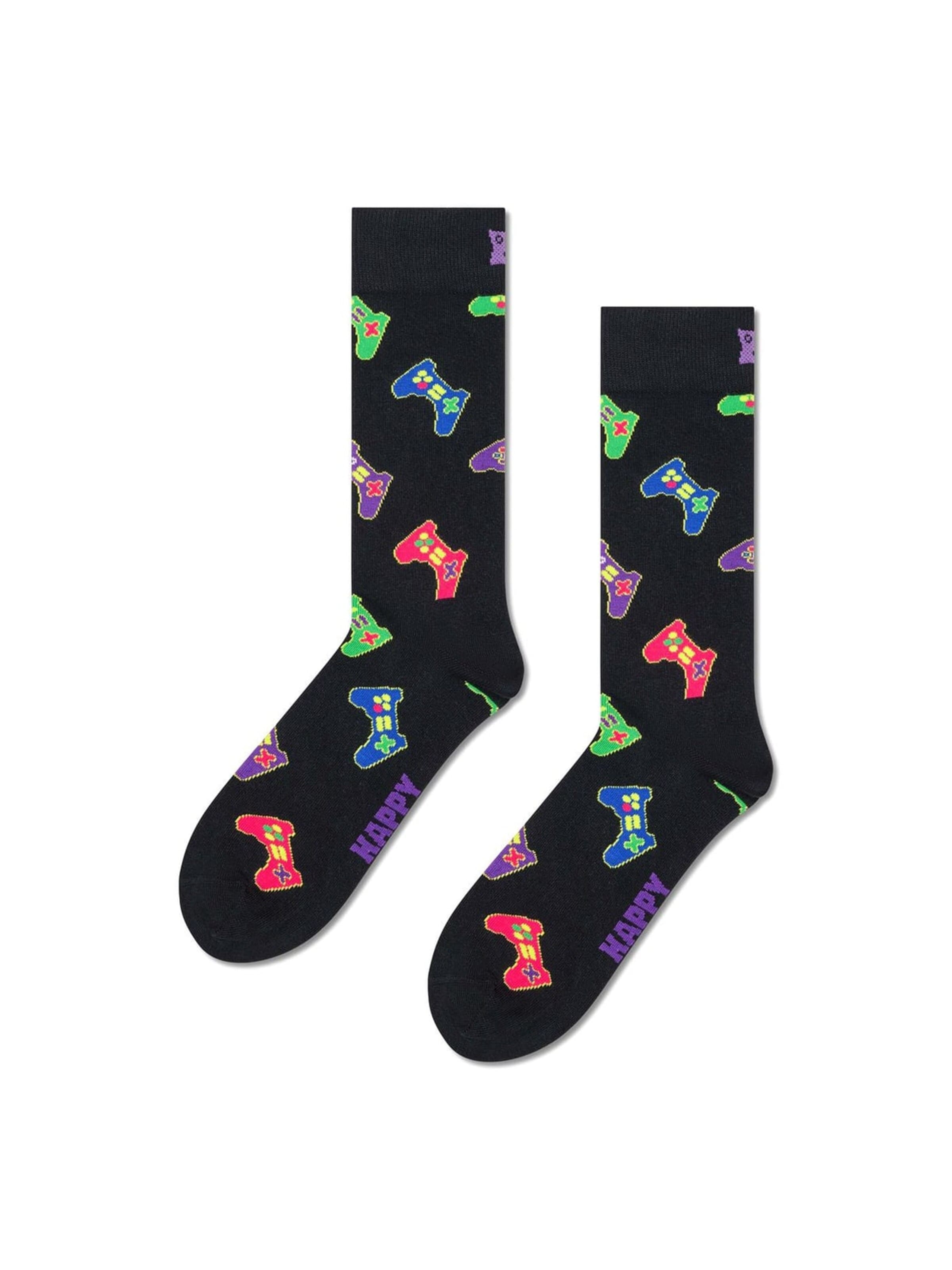 Chaussettes 'Controller Sock' Happy Socks en noir : devant
