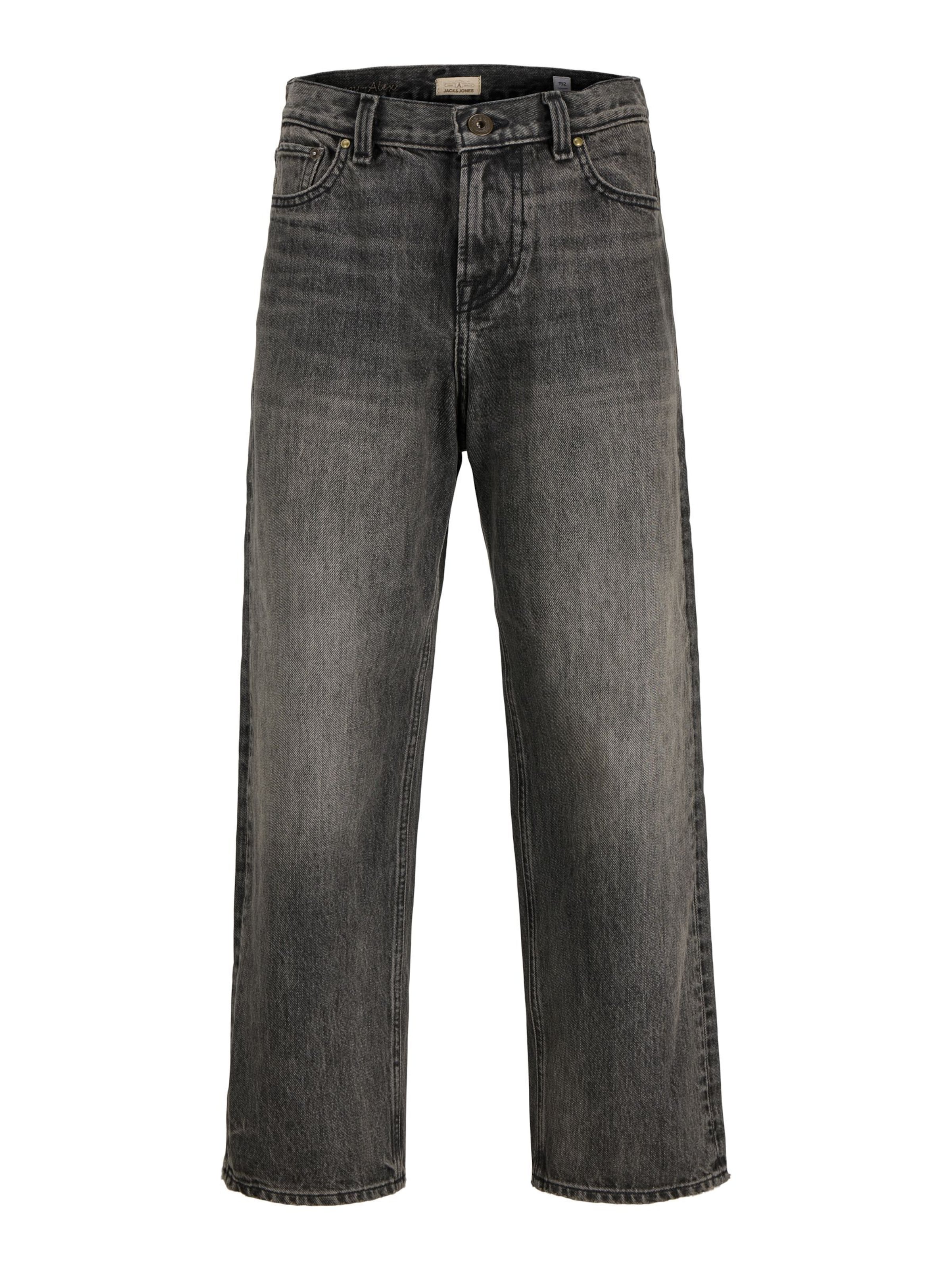 Jack & Jones Junior Baggy Jeans 'JJIAlex JJCooper' in Black: front
