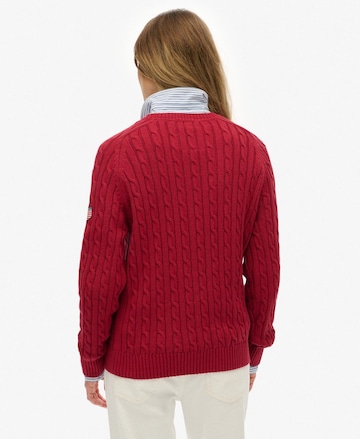 Pull-over Superdry en rouge