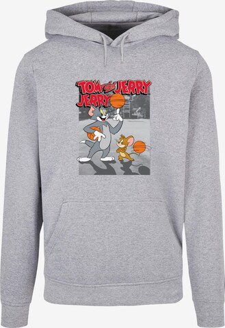 Sweat-shirt 'Tom and Jerry - Basketball Buddies' ABSOLUTE CULT en gris : devant