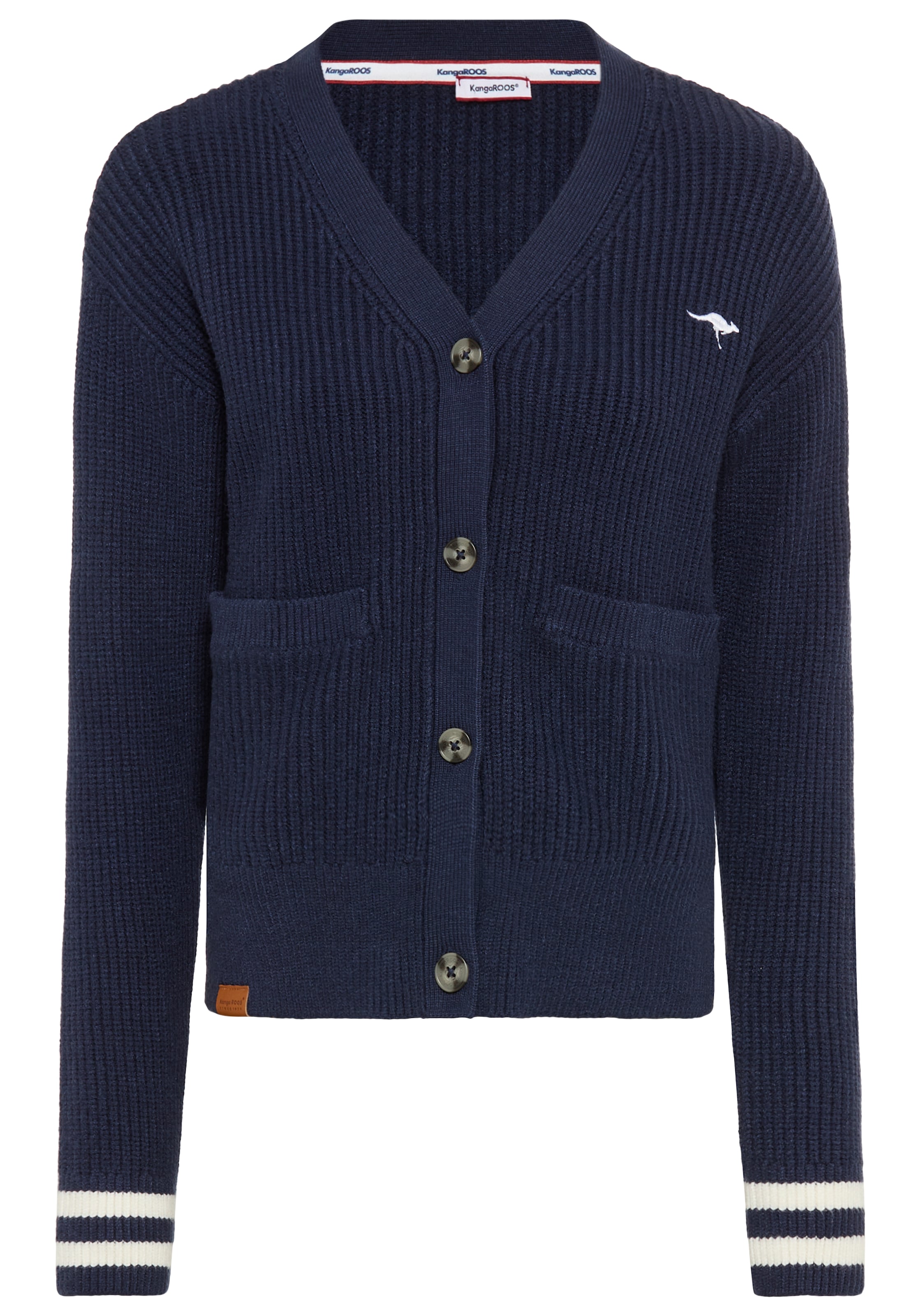 KangaROOS Knit Cardigan in Blue: front