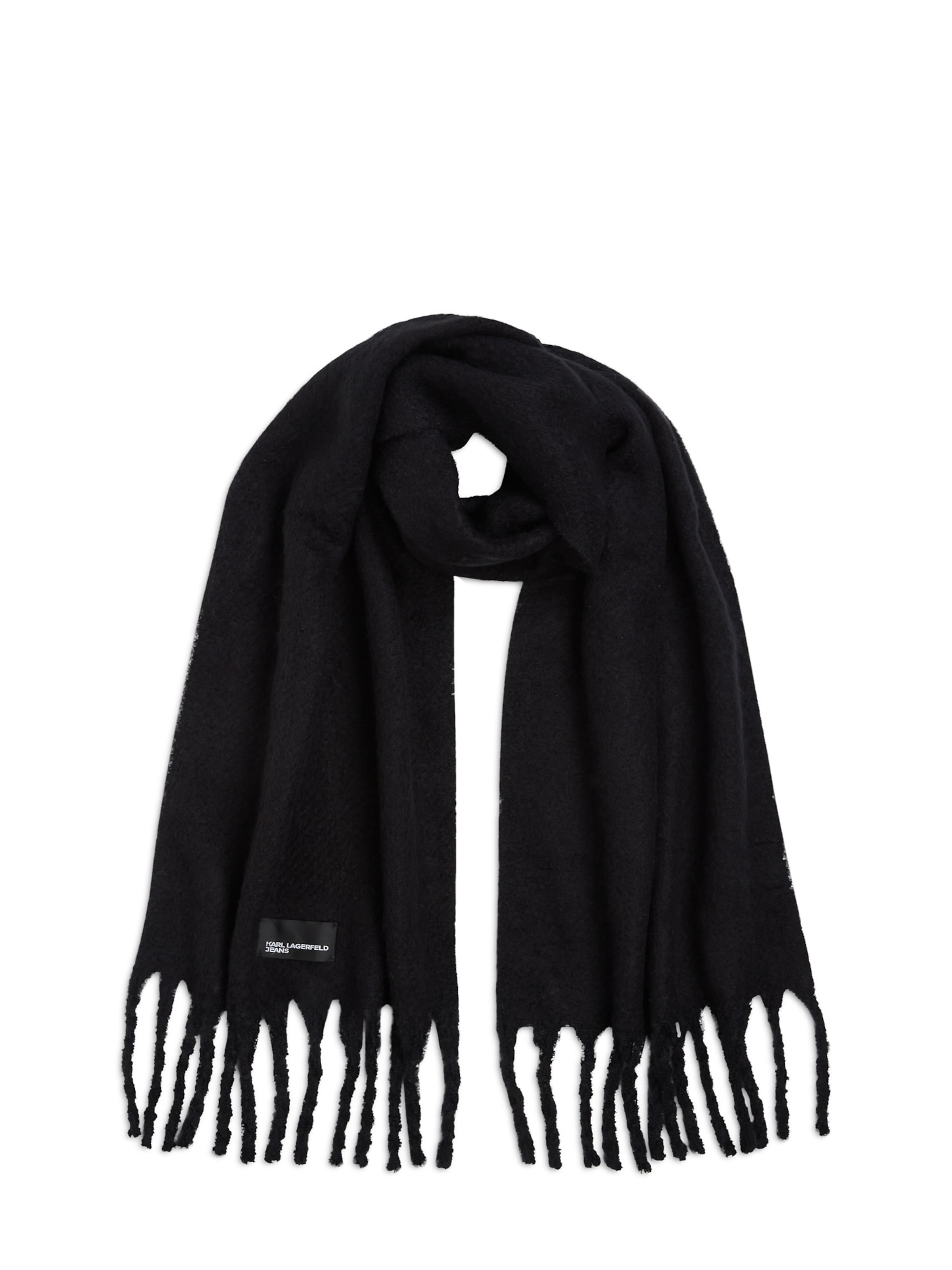 KARL LAGERFELD JEANS Κασκόλ σε μαύρο: μπροστά