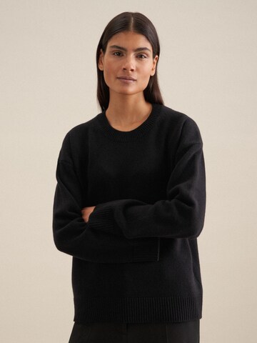 Pull-over 'Schwarze Rose' SEIDENSTICKER en noir : devant