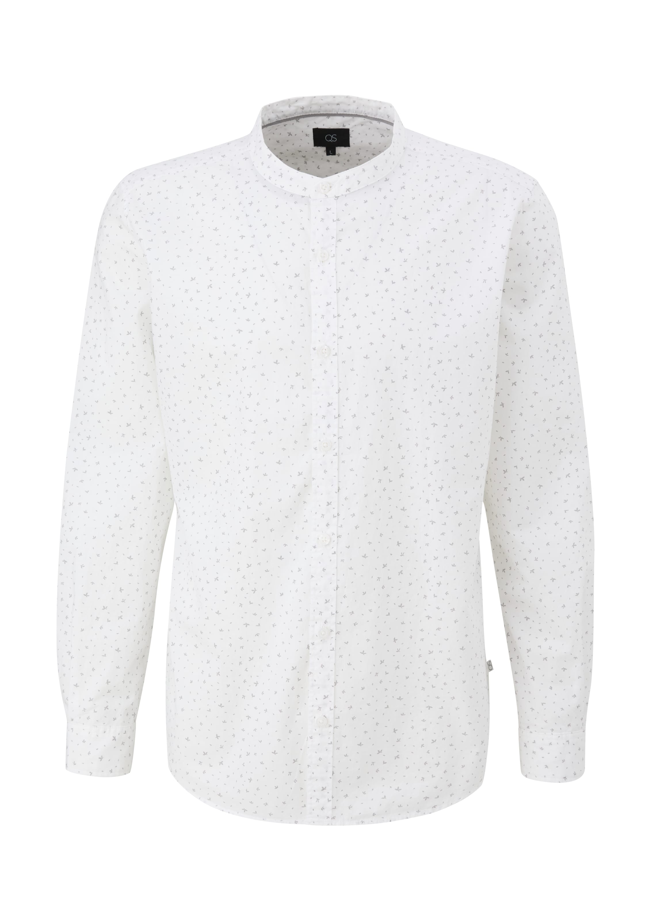 QS Regular Fit Hemd in Weiß: Vorderseite