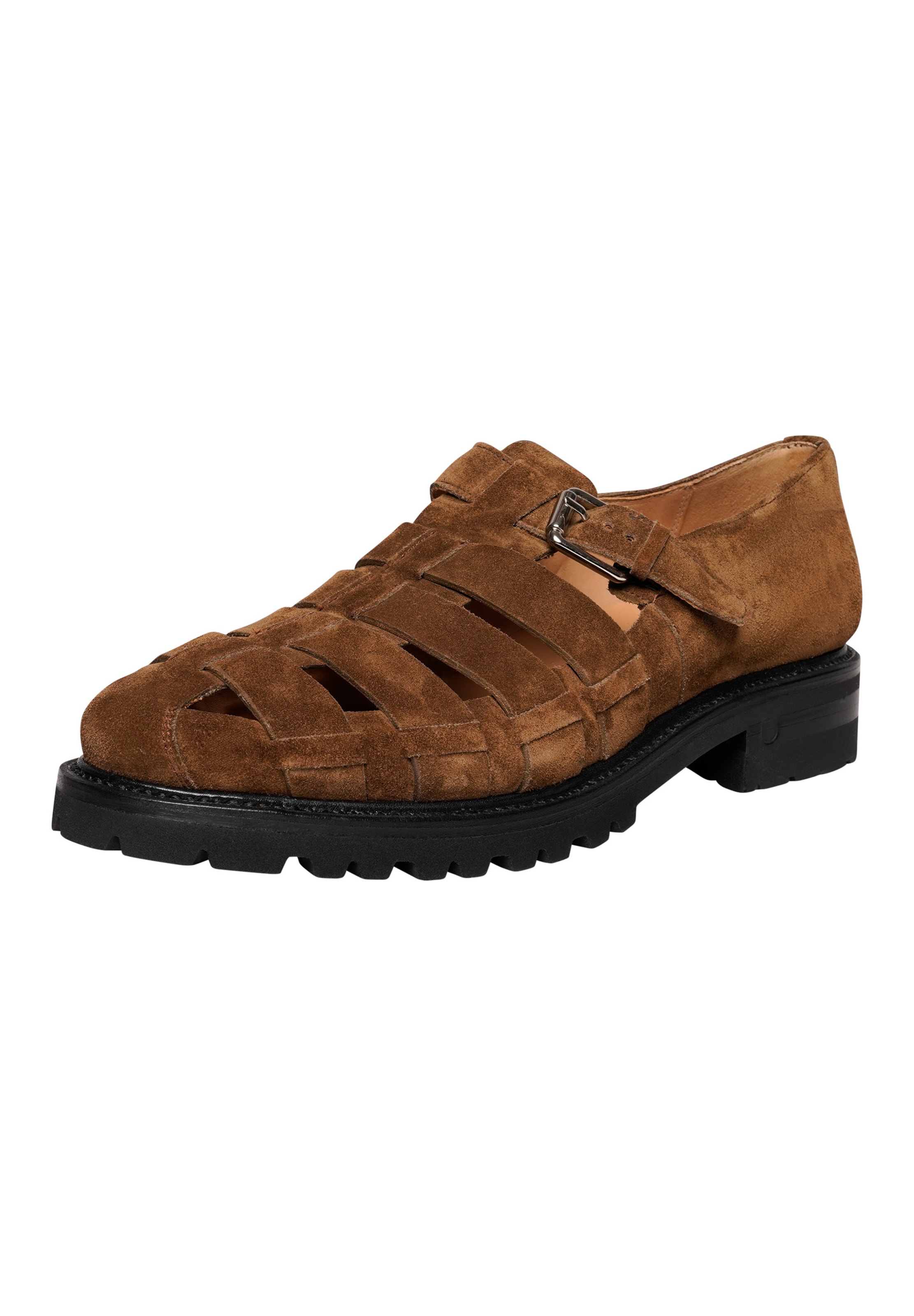 Henry Stevens Sandal ' Barkley ' in Brown: front