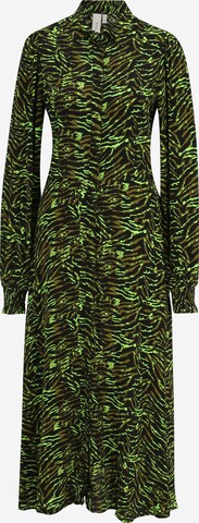 Y.A.S Tall Shirt Dress 'JASMINNI' in Green: front