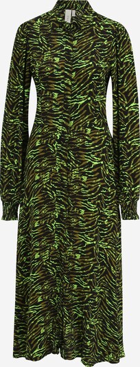 Rochie tip bluză 'JASMINNI' Y.A.S Tall pe verde kiwi / verde închis / negru, Vizualizare produs