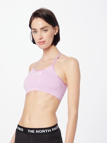 Bustier Soutien-gorge de sport THE NORTH FACE en violet : devant