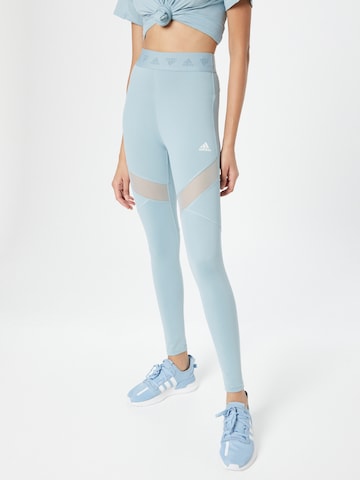 Skinny Pantaloni sport de la ADIDAS SPORTSWEAR pe gri: față