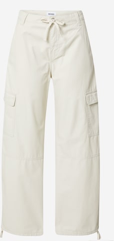 Regular Pantalon cargo 'Getty' WEEKDAY en beige : devant