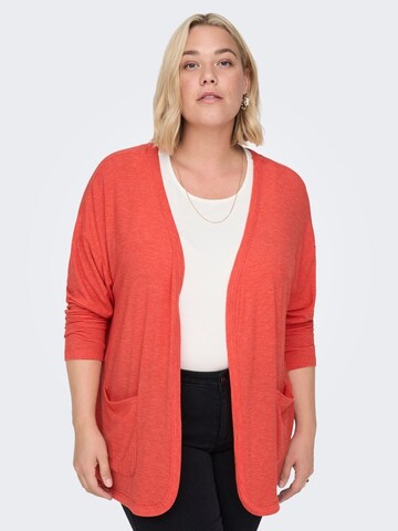 ONLY Carmakoma Gebreid vest in Rood