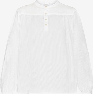 KnowledgeCotton Apparel Blouse in White: front