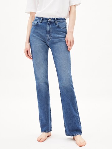 ARMEDANGELS Slimfit Jeans ' LINNAA ' in Blauw: voorkant