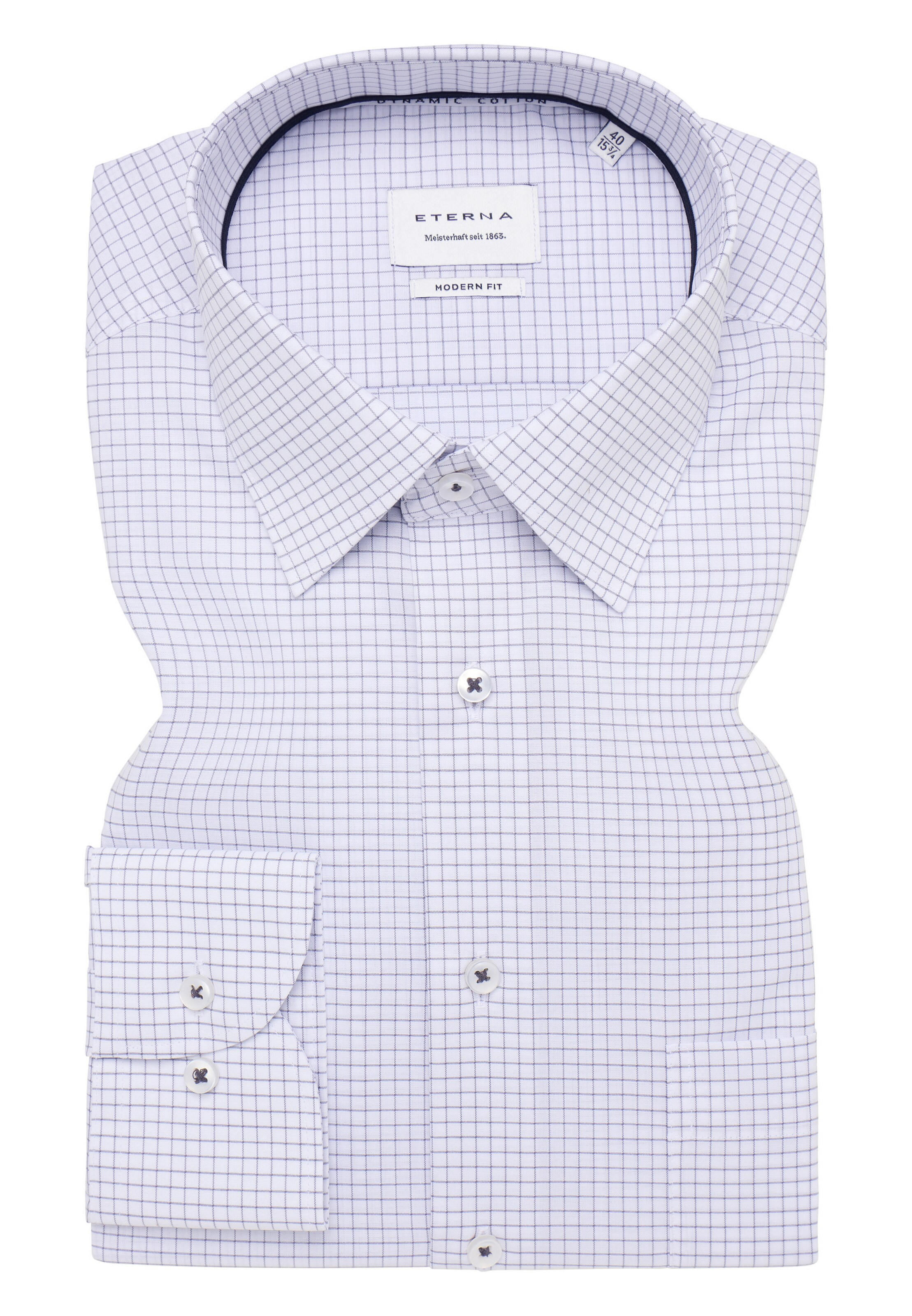 ETERNA Regular Fit Hemd ' in Grau