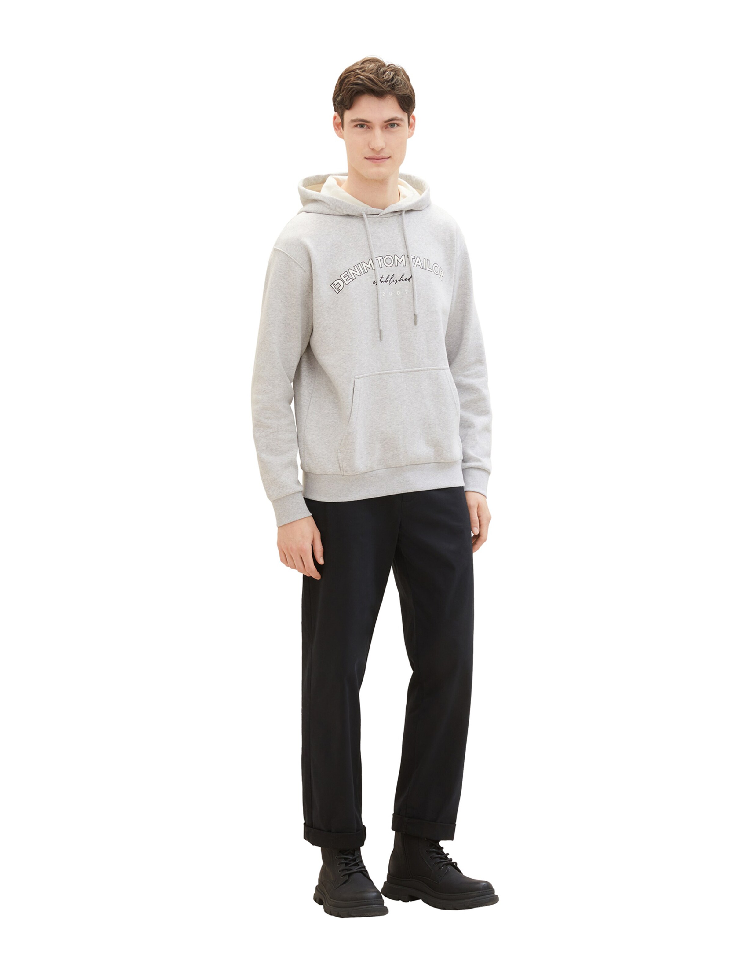 TOM TAILOR DENIM Sweatshirt in Grijs