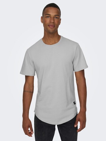 Only & Sons Regular fit Shirt 'Matt' in Grey: front