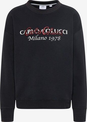 Carlo Colucci Sweatshirt ' De Tomas ' in Black: front