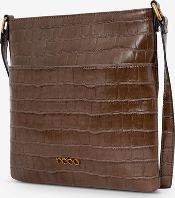 NOBO Crossbody Bag 'Croco' in Brown