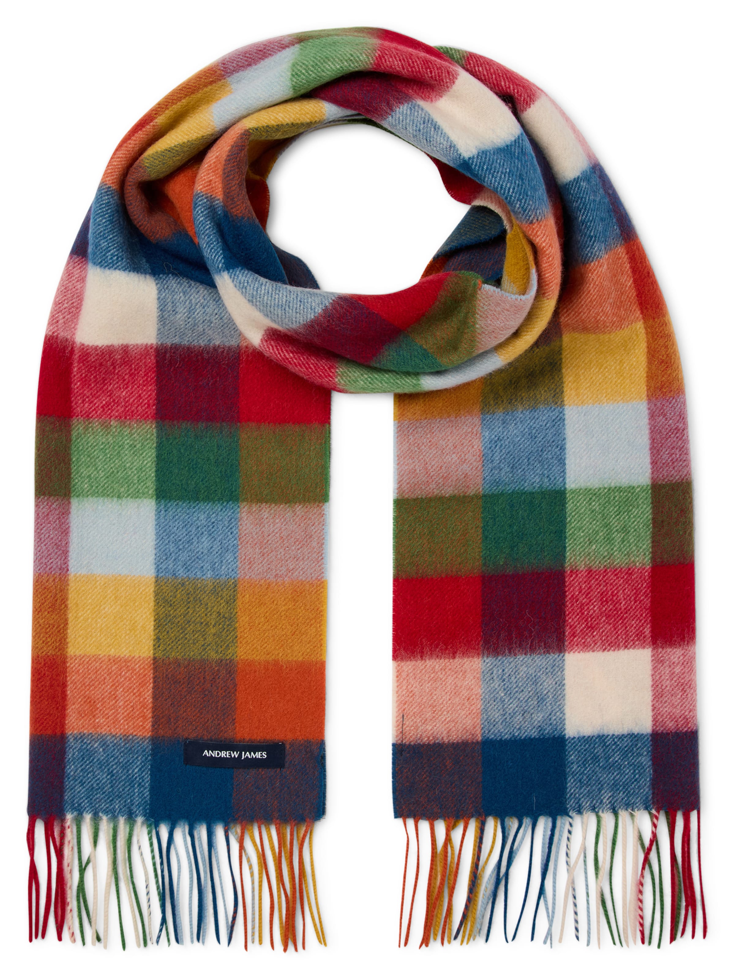 Andrew James Wollschal in Mischfarben: Vorderseite