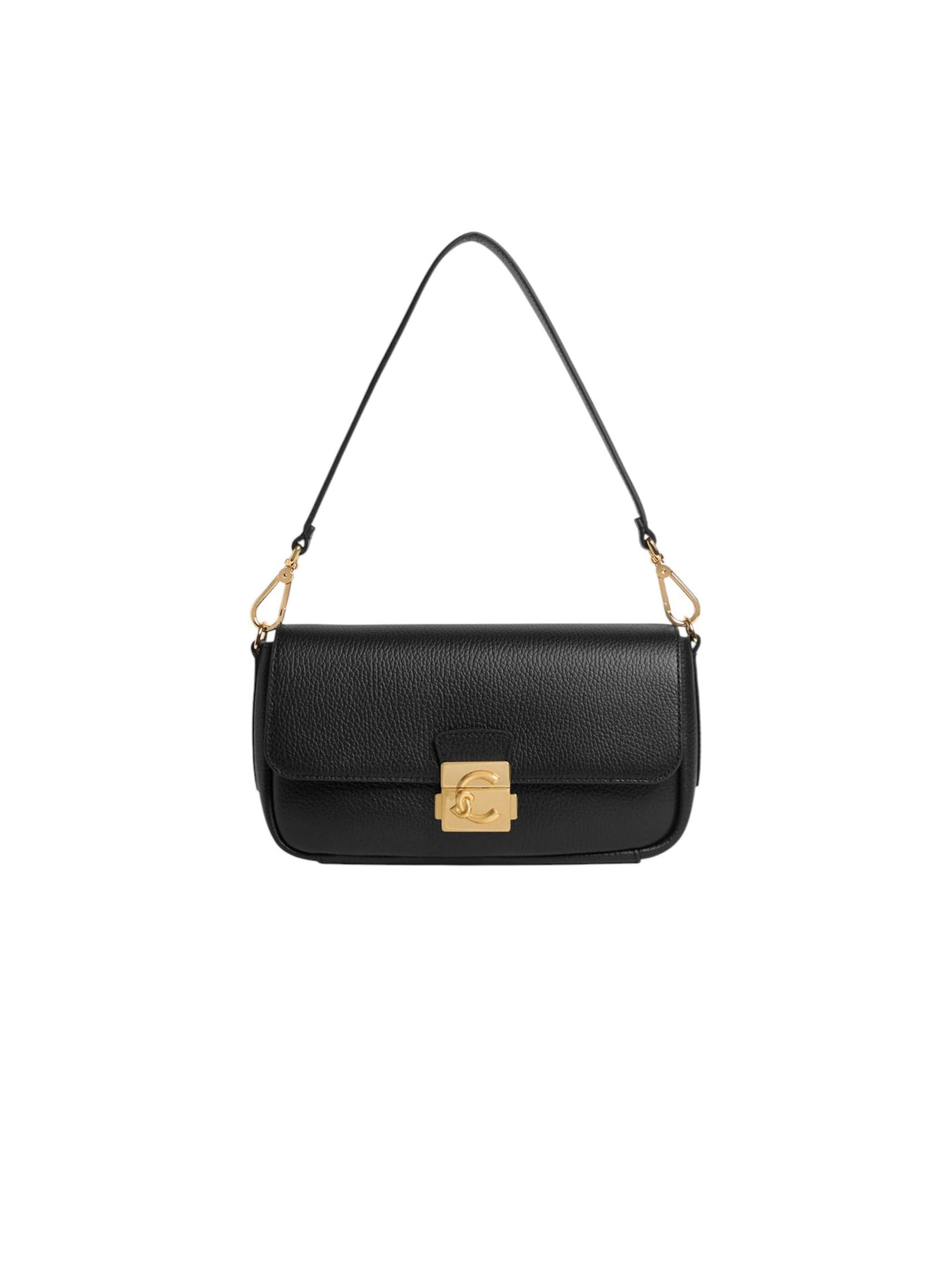 Coccinelle Handtas 'C-Me Lock' in Zwart: voorkant