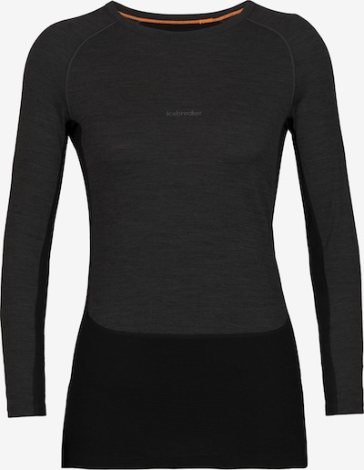 ICEBREAKER Functioneel shirt in de kleur Grijs gemêleerd / Zwart, Productweergave