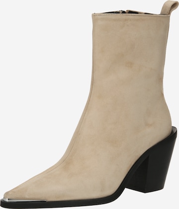 NEWD.Tamaris Ankle Boots in Beige: front
