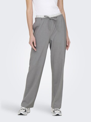 ONLY Wide Leg Hose in Grau: Vorderseite