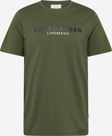 Lindbergh T-Shirt 'Copenhagen' in Grün: Vorderseite