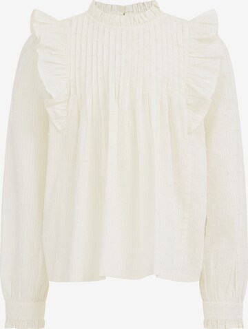 WE Fashion - Blusa en blanco: frente