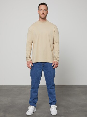 T-Shirt 'Peer' DAN FOX APPAREL en beige