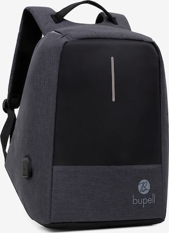 bupell Rucksack 'Laptop & Anti-Diebstahl' in Schwarz: Vorderseite