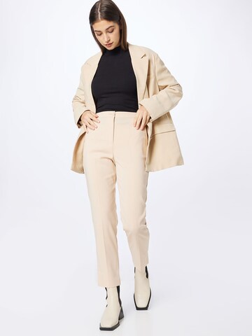 Regular Pantalon à plis PATRIZIA PEPE en beige