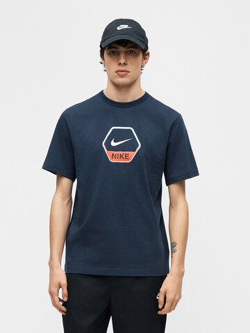 Nike Sportswear Tričko – modrá: přední strana