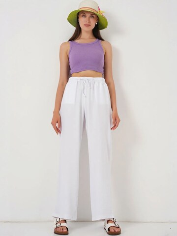 Bigdart Wide leg Pants in White