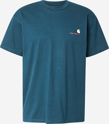 Carhartt WIP Shirt 'American Script' in Groen: voorkant