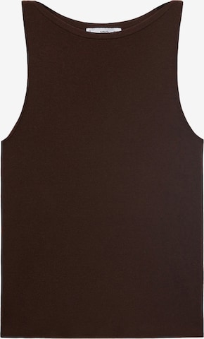 MANGO Knitted Top 'SUENYO' in Brown: front