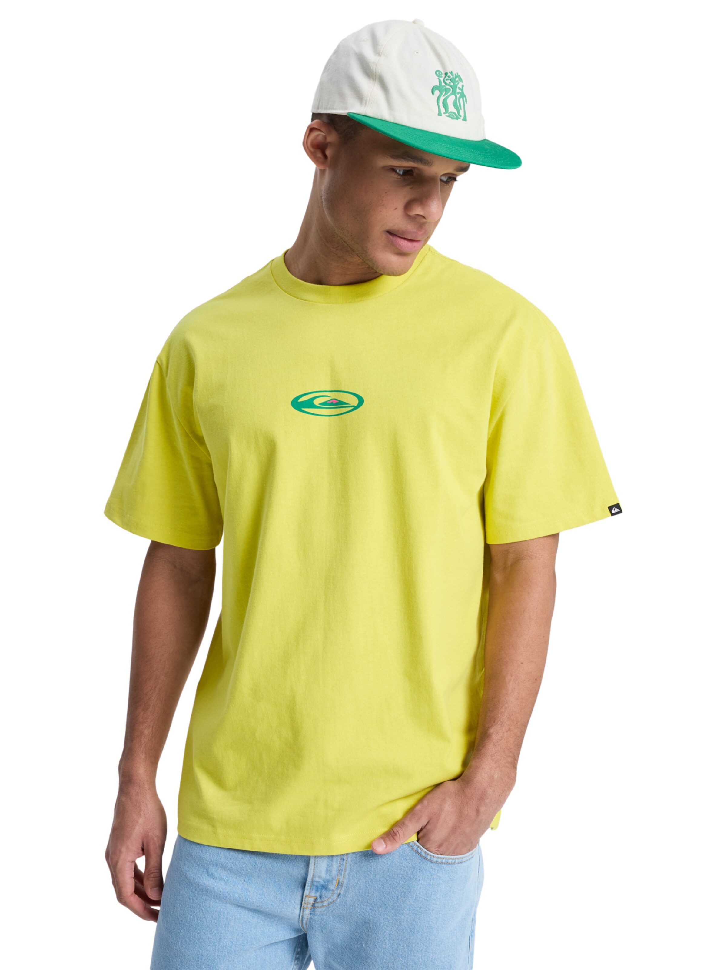 QUIKSILVER T-Shirt in Gelb