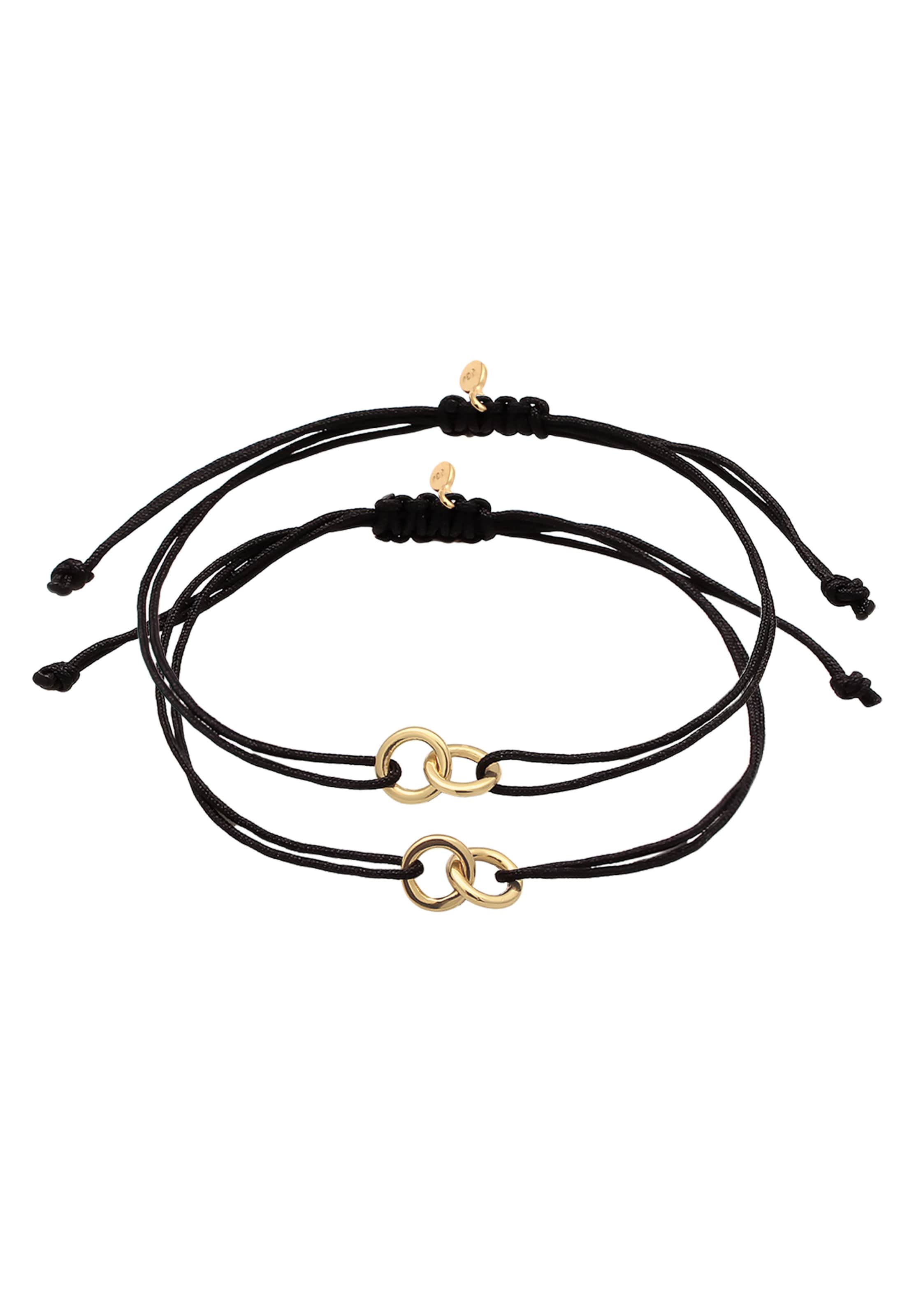 ELLI Bracelet 'Infinity' in Black: front