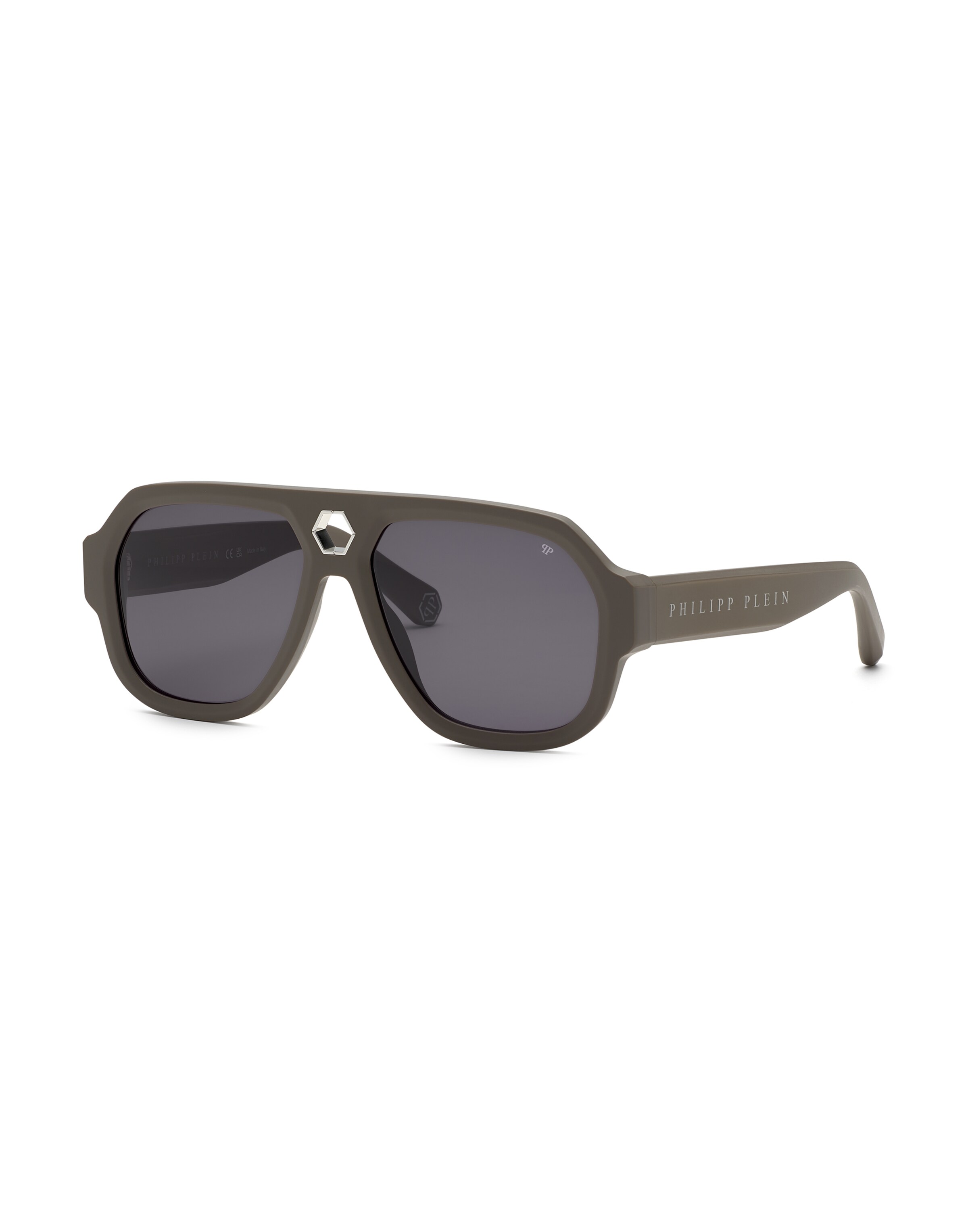 Philipp Plein - Óculos de sol 'Starlight' em cinzento: frente