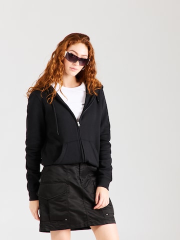 HOLLISTER Sweat jacket 'TECH CORE FZ 2' in Black: front