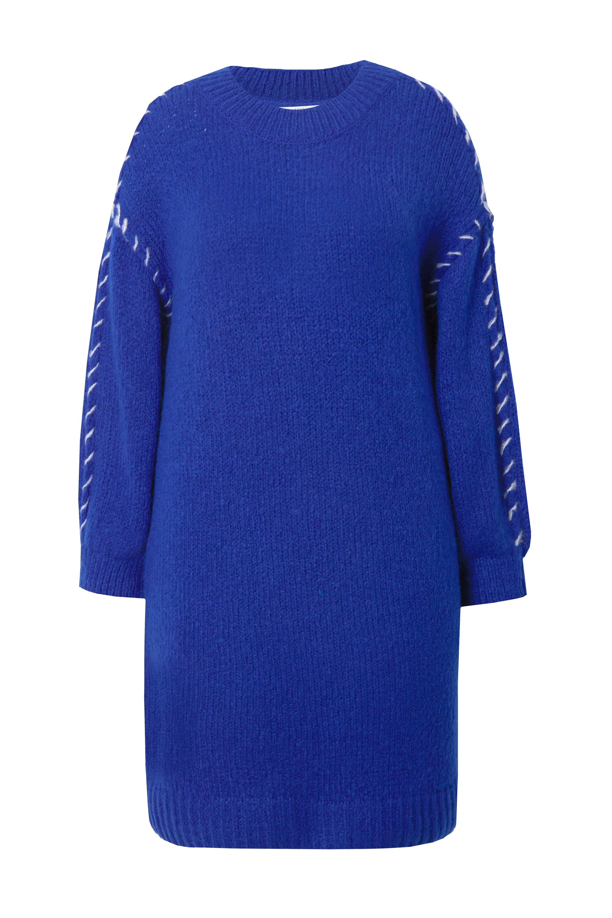 Studio Untold Gebreide jurk in Blauw: voorkant