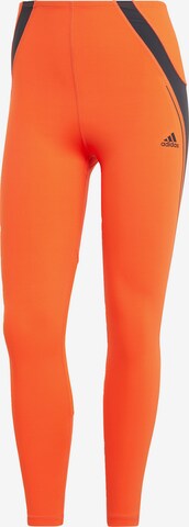 Skinny Pantalon de sport 'Tlrd Hiit' ADIDAS SPORTSWEAR en orange : devant