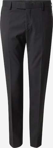 juoda Karl Lagerfeld Standartinis Kelnės su kantu 'TREC': priekis