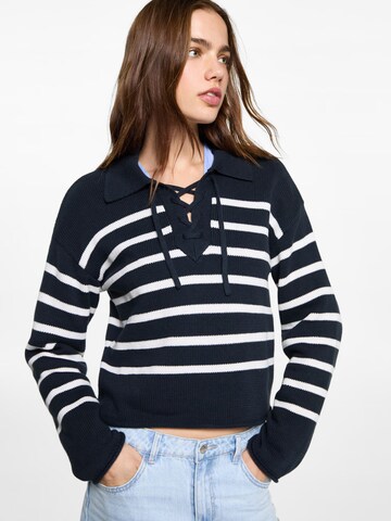 MANGO TEEN Sweater 'Zigzag' in Blue: front