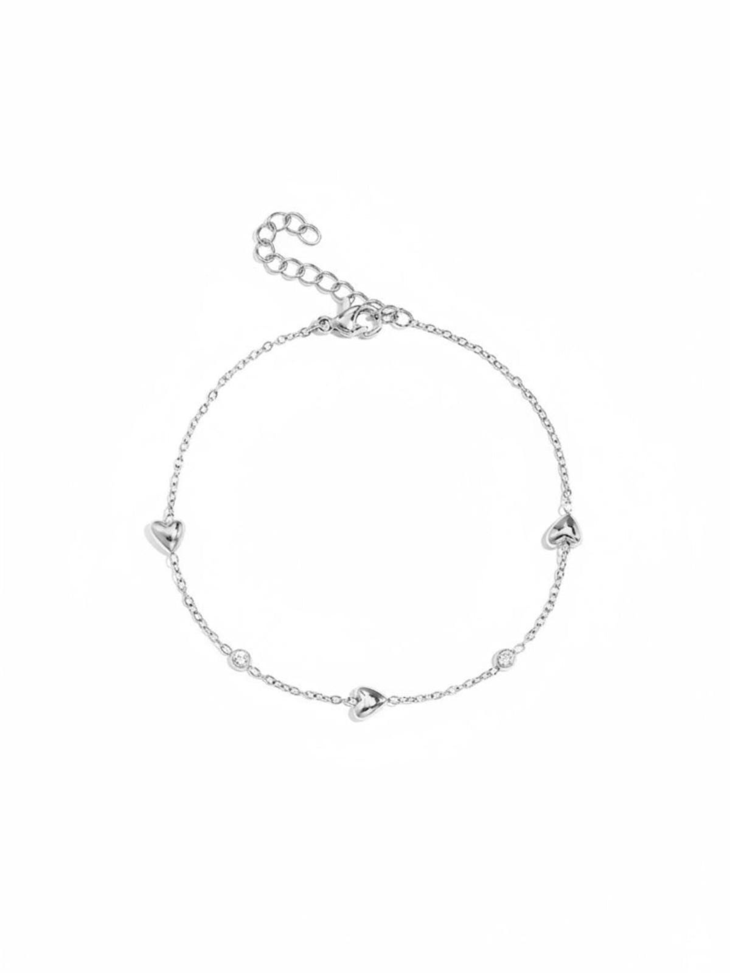 Cala Rose Armband 'Little Heart'‌‌‌‌‌‌‌‌ in 16 - 19 cm in silber, Produktansicht