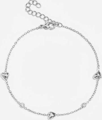 Cala Rose Armband 'Little Heart' in Silber: Vorderseite