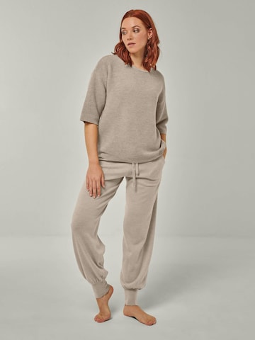 Pull-over 'PULLOVER FAY - Halbarm Pullover in Strukturstrick' YOU LOOK PERFECT en gris